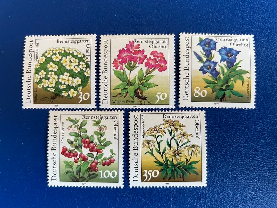 West Germany - Original Vintage Postage Stamps- 1991 - Floral Plants - for the collector, artist or crafter
