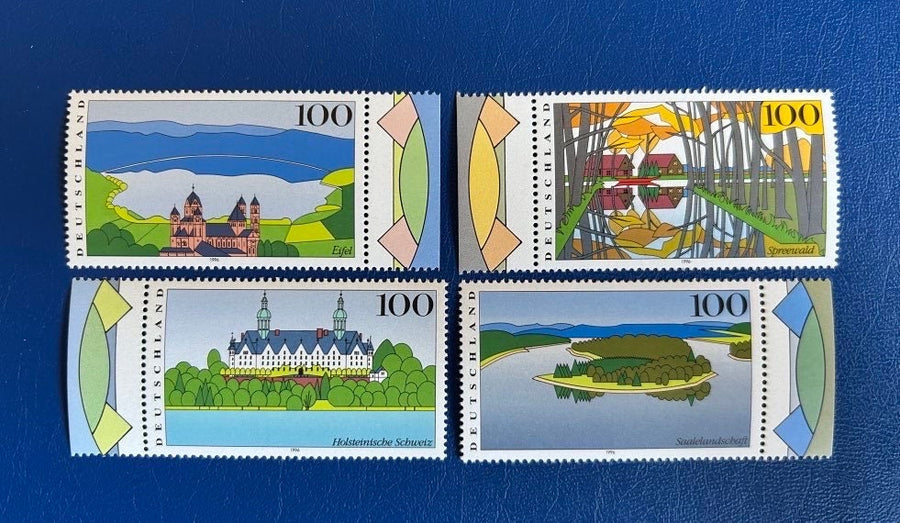 West Germany - Original Vintage Postage Stamps- 1996 - Images of Germany - for the collector, artist or crafter