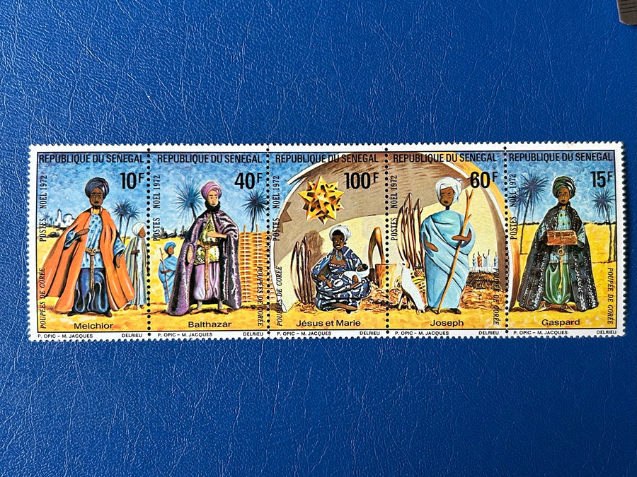 Senegal - Original Vintage Postage Stamps- 1972 - Christmas - for the collector, artist or crafter