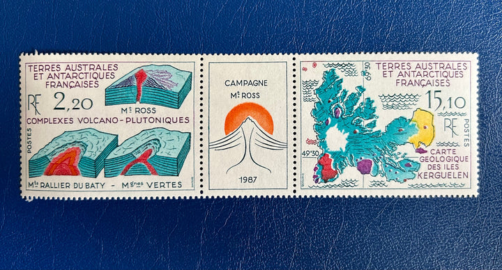 French Southern & Antarctic Territories - Original Vintage Postage Stamps- 1987 - Geology in Antarctica