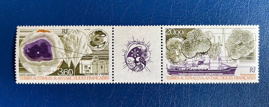 French Southern & Antarctic Territories - Original Vintage Postage Stamps- 1991 - Study of Climate