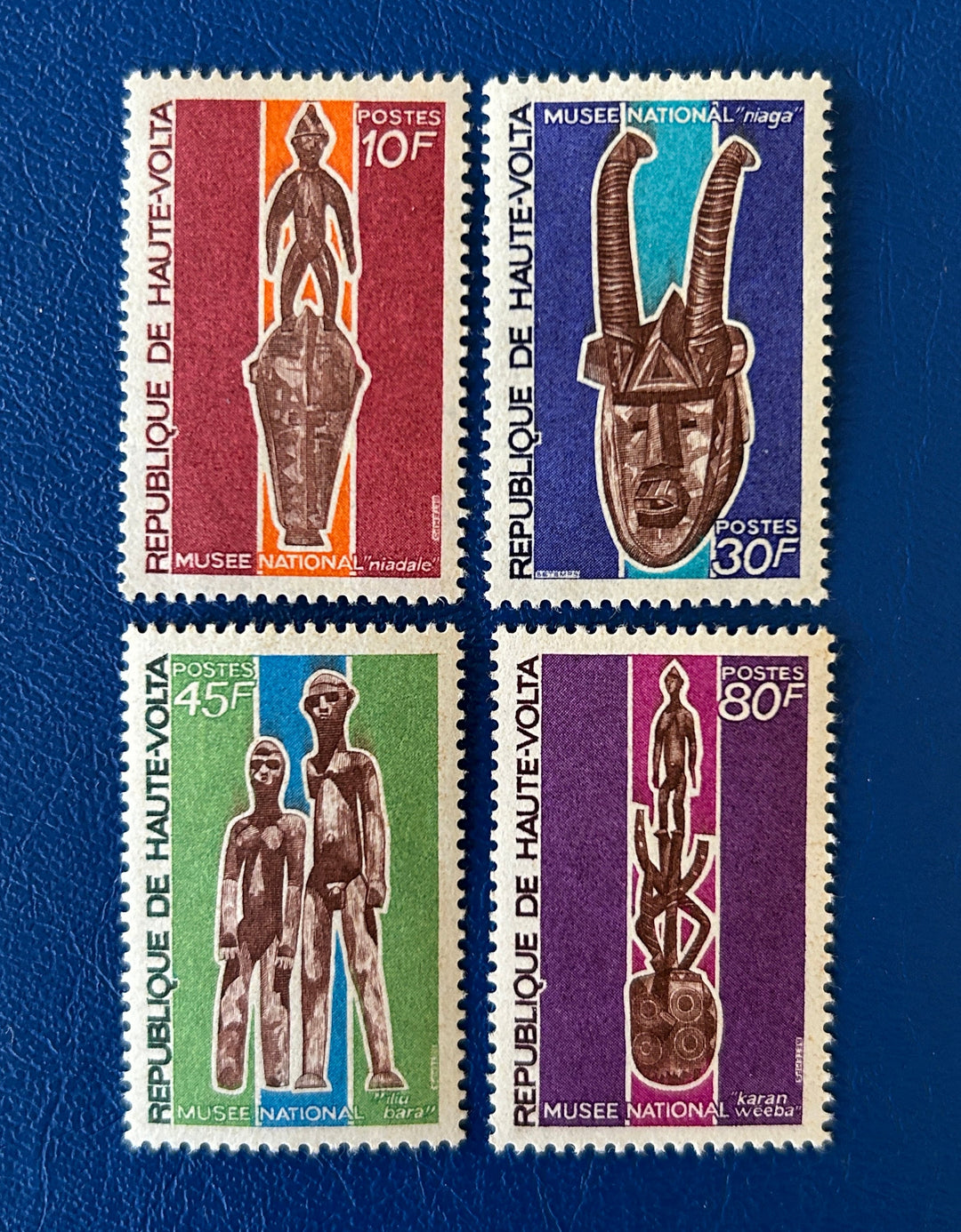 Upper Volta - Original Vintage Postage Stamps- 1970 - Ouagadougou National Museum - for the collector, artist or crafter