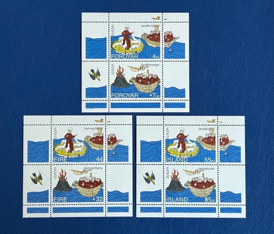 Faroe Islands- Original Vintage Postage Stamps- 1995 - Discoveries & Inventions - for the collector, artist or crafter