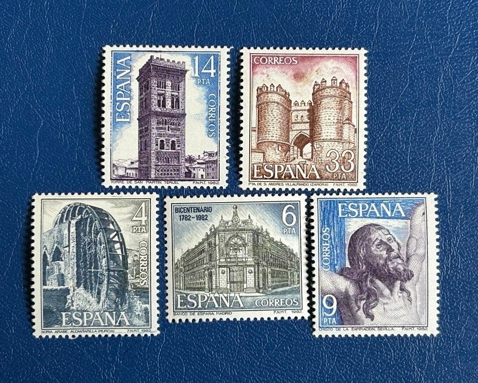 Spain - Original Vintage Postage Stamps- 1982 Tourism - for the collector, artist or crafter